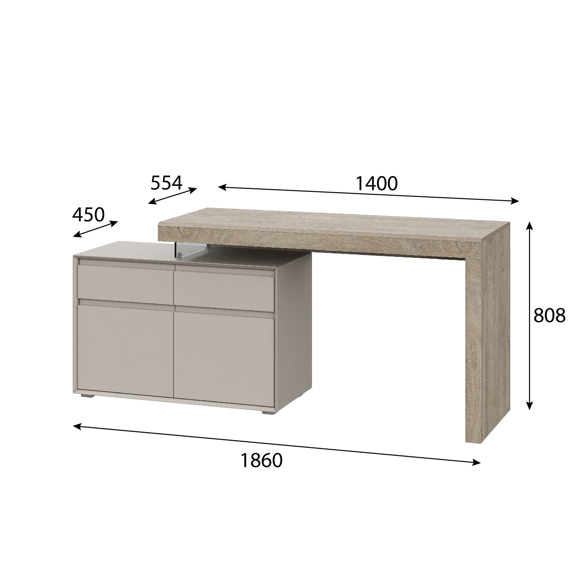 Модульная система "Этна" Стол 22 J-КШ