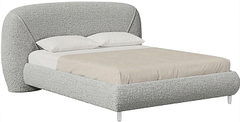 ЛД 353.020.000 Пьетра Кровать 1600 мягкая универсальная (Светло-серый, ткань Verena 301-10)