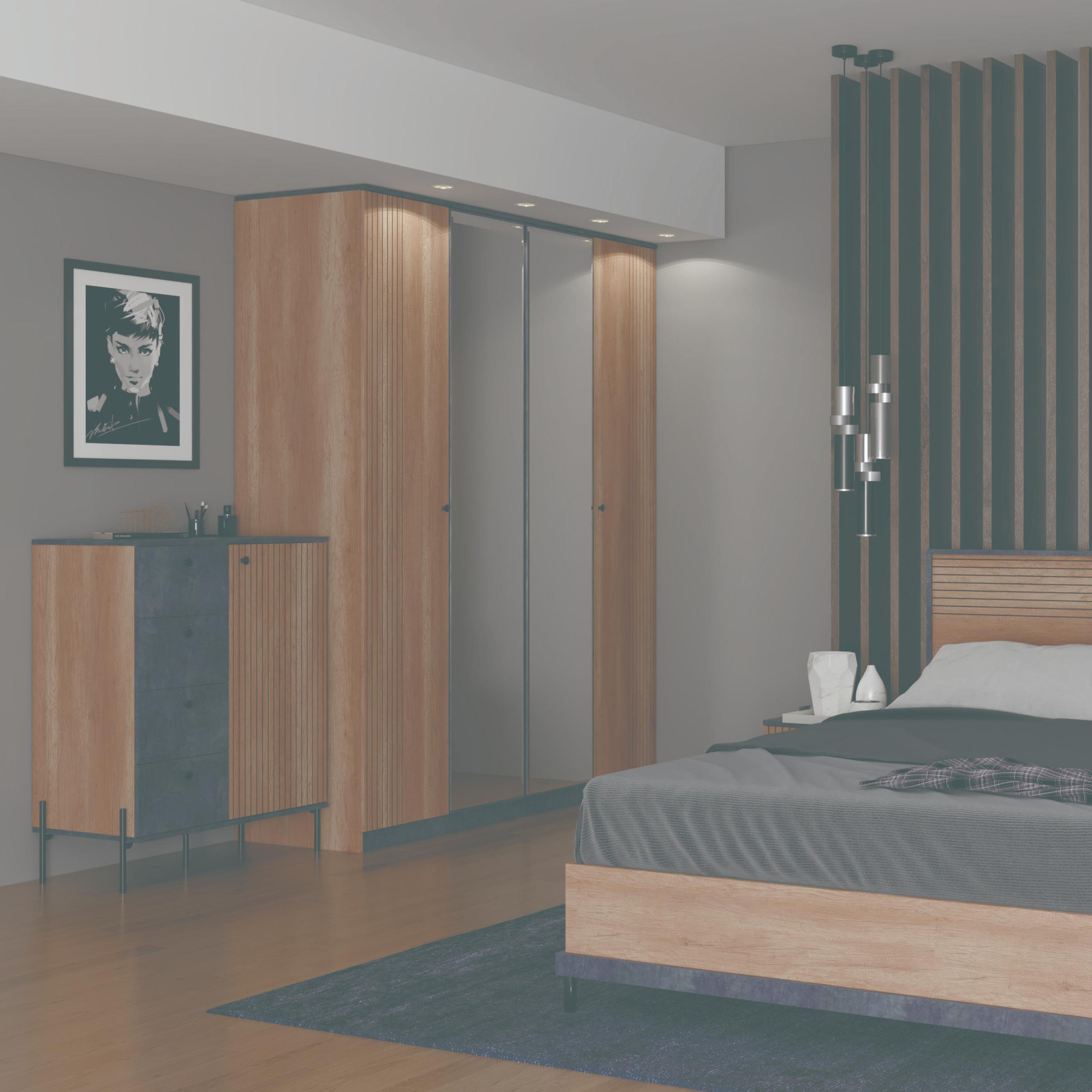 Денвер № 10 Шкаф 4х дверный