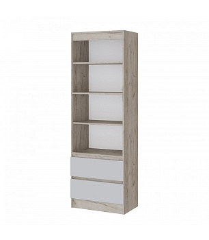 Гостиная Мэнкс Стеллаж МГС дуб крафт серый/камень серый