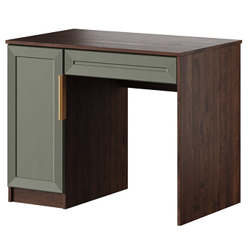 Тиана Стол однотумбовый Дуб Апрель темный/Мидори