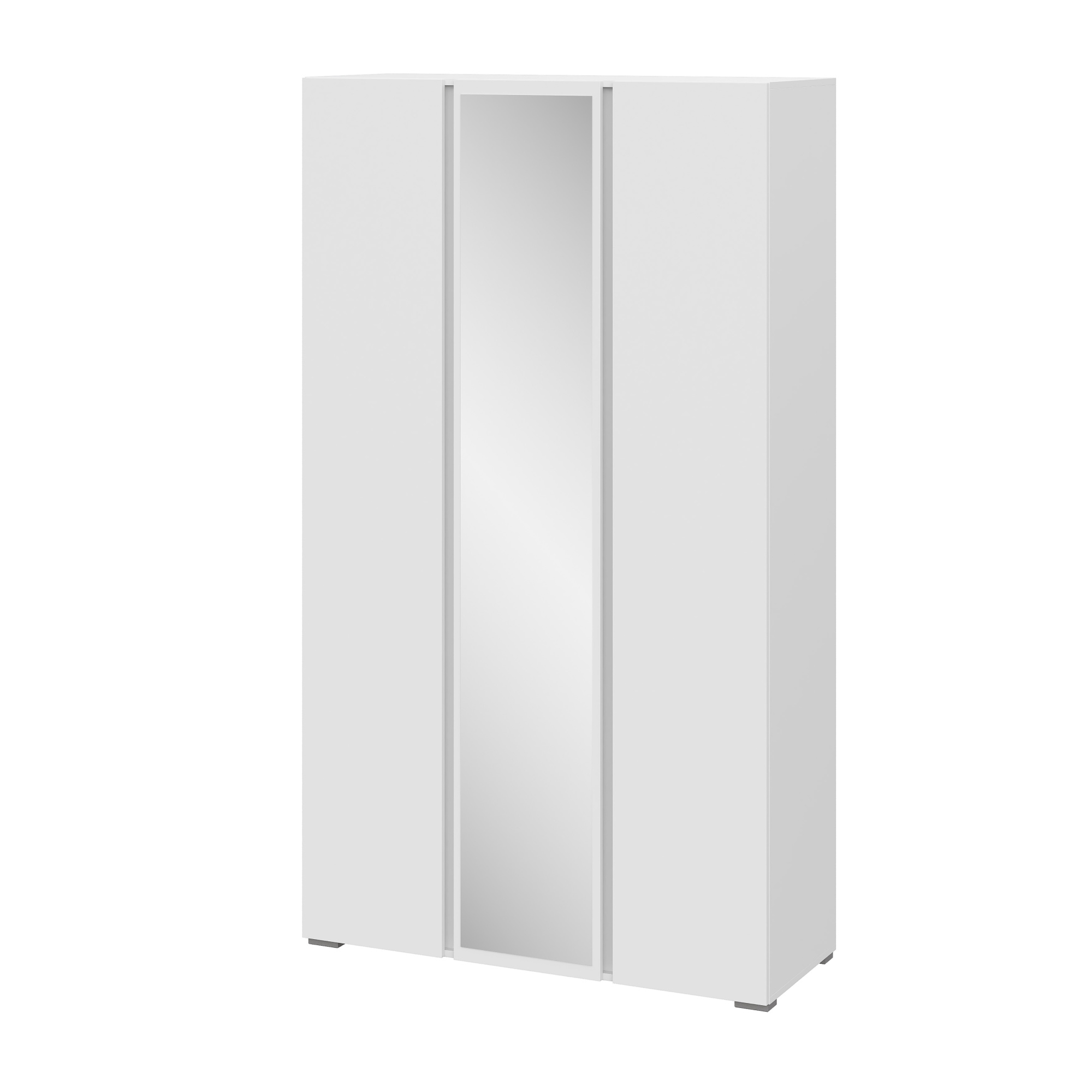 Люмо Шкаф с зеркалом ШК 02 1200х2100х460 (БЕЛ/БЕЛ)