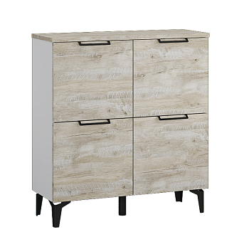 Прихожая Чикаго комод ЧК-30 дуб юкон/белый