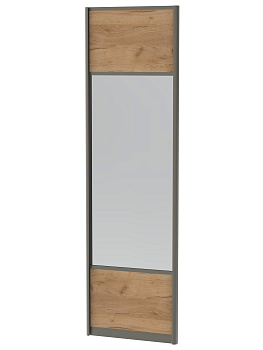 Дверь-купе ТАНДЕМ 2048х704 комби дкз/шампань