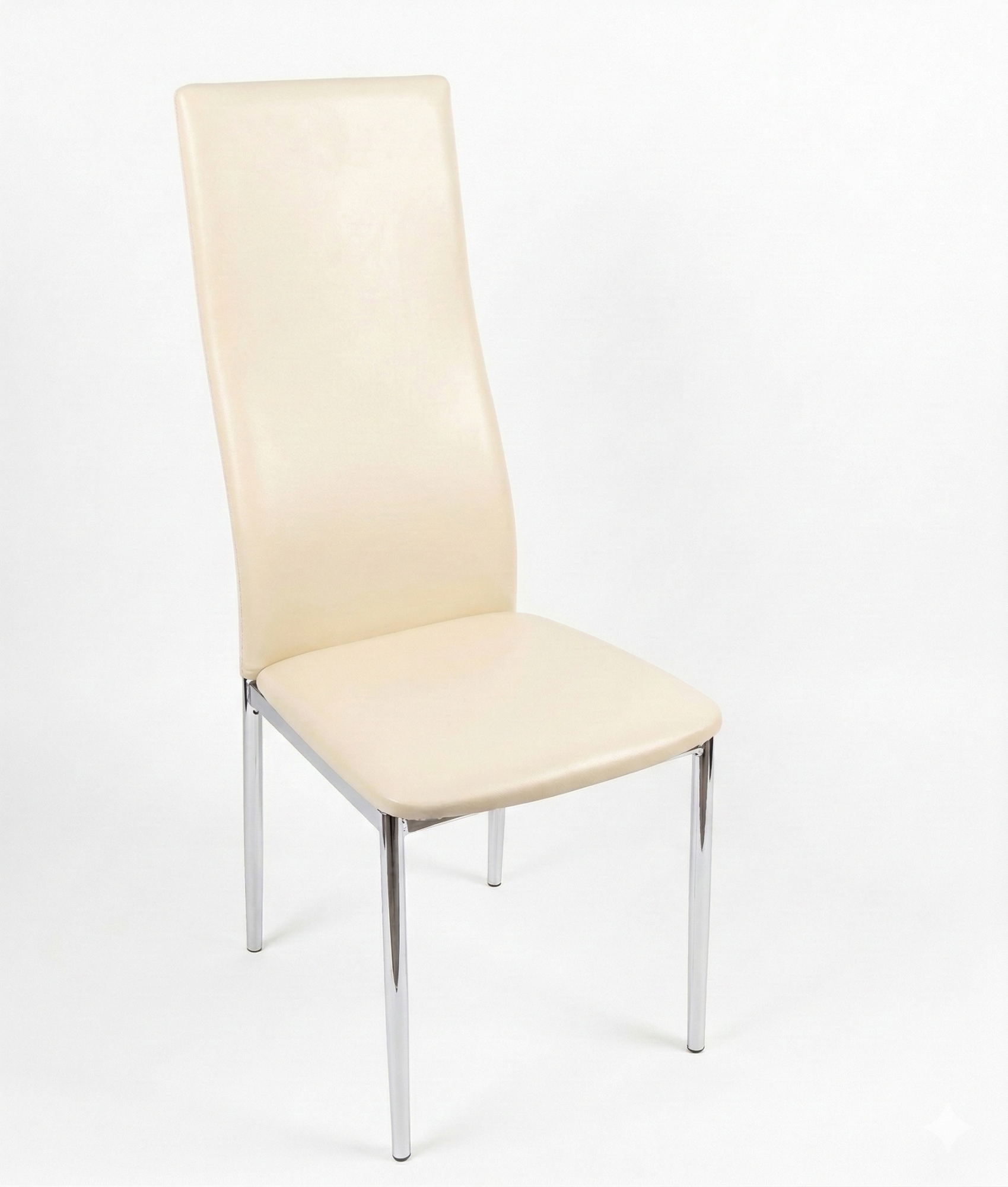 Стул кухонный Волна (каркас зеркало) Кз.Ваниль Казань+