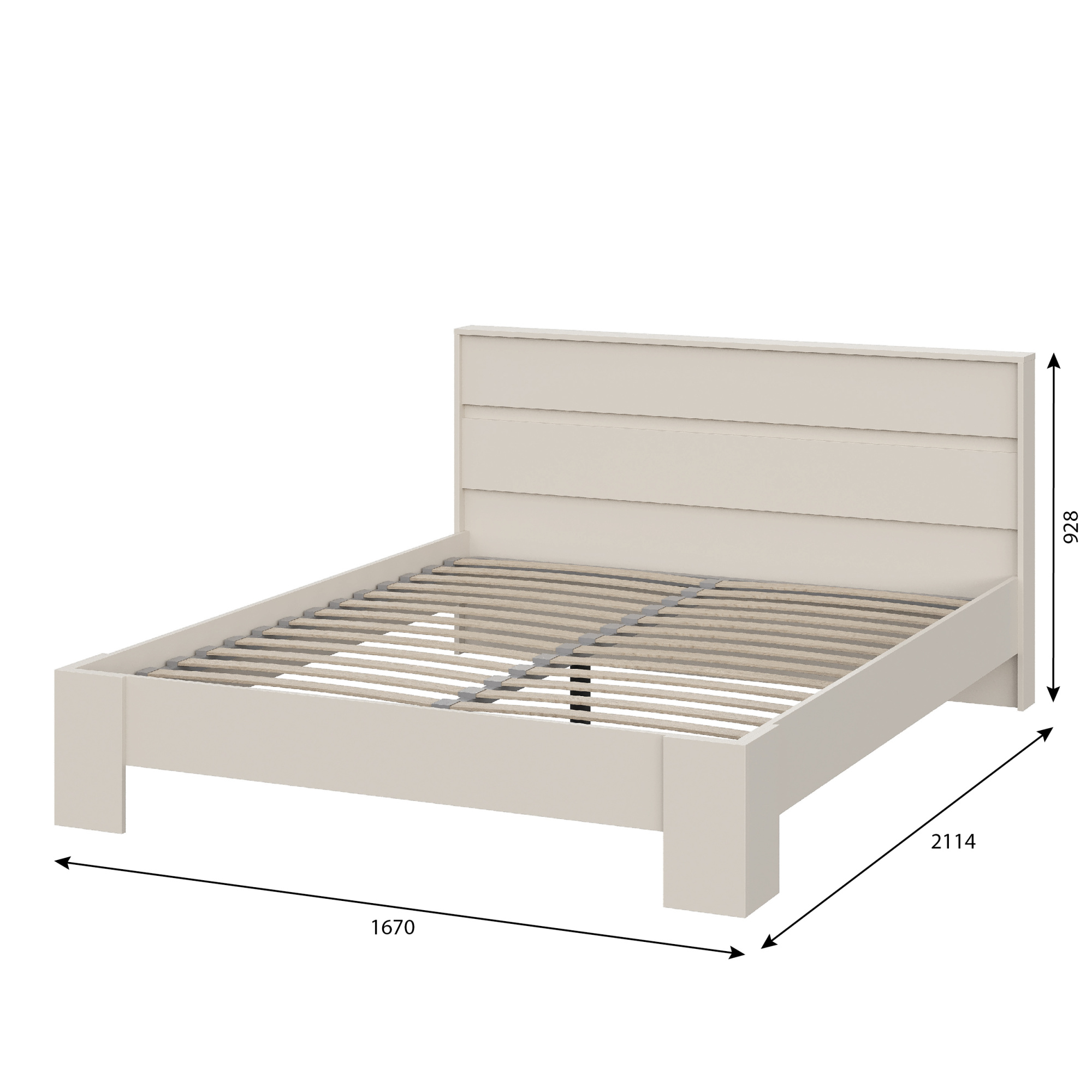 Люмо Кровать КР 03 1670х928х2114 (Кашемир)