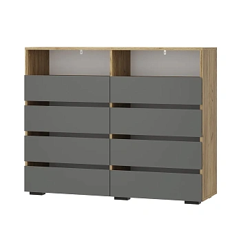 Комод "Твист" КМ-20 крафт/графит