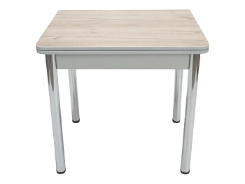 Стол Ломберный 800*600 мм (800*1200) ЛДСП Дуб крафт серый ноги хром