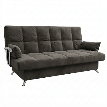 Диван Финка ДК с хром.бок. прямой Тк.Боска VL-1912-05 (мокко) 1 кат Апогей