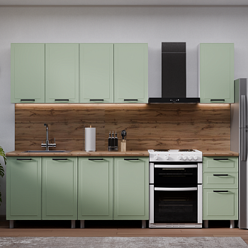 Кухня Ромашка 2.0 Фисташка/Дуб Эдда