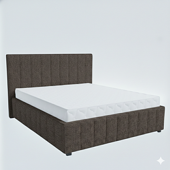 Кровать Кордова-1 1,6*2,0 с П.М. Тк. Vinuela 05 Fossil UNIQ 7 кат  Апогей