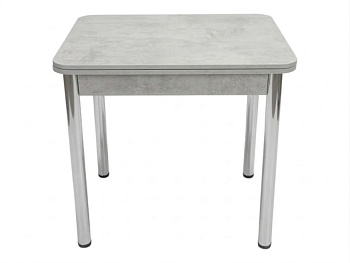 Стол Ломберный 800*600 мм (800*1200) ЛДСП Цемент светлый хром