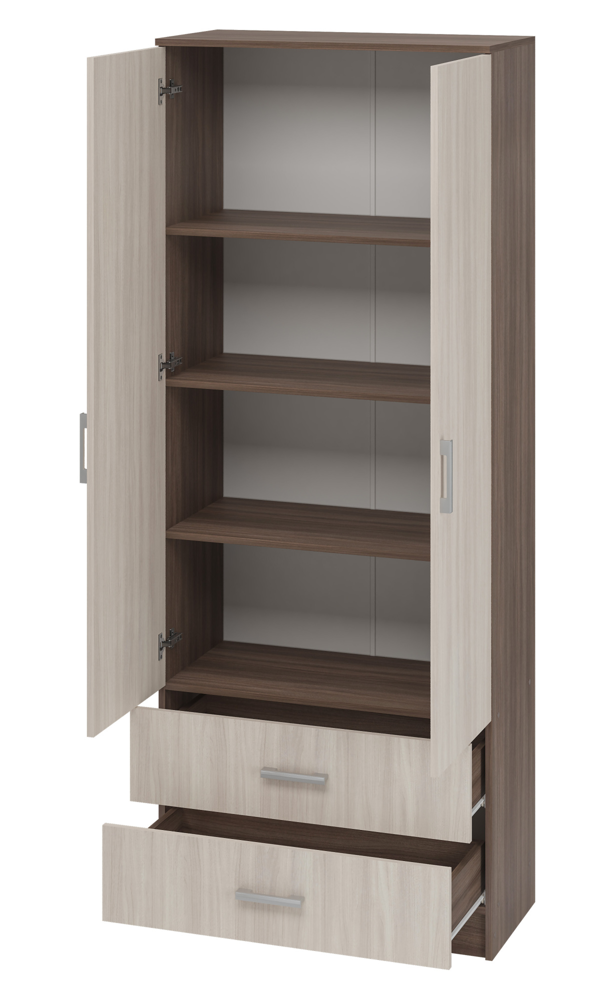 Тива Шкаф ШК 202 800х2020х380 (ЯСН-ШИ/СВЕ/ТЕМ)