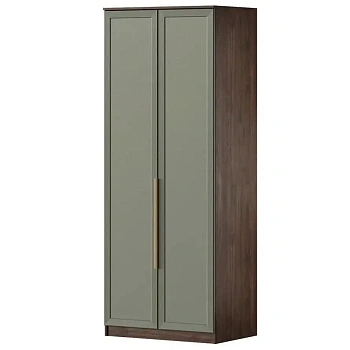 Тиана Шкаф 2х дверный с ящ Дуб Апрель темны/Мидори