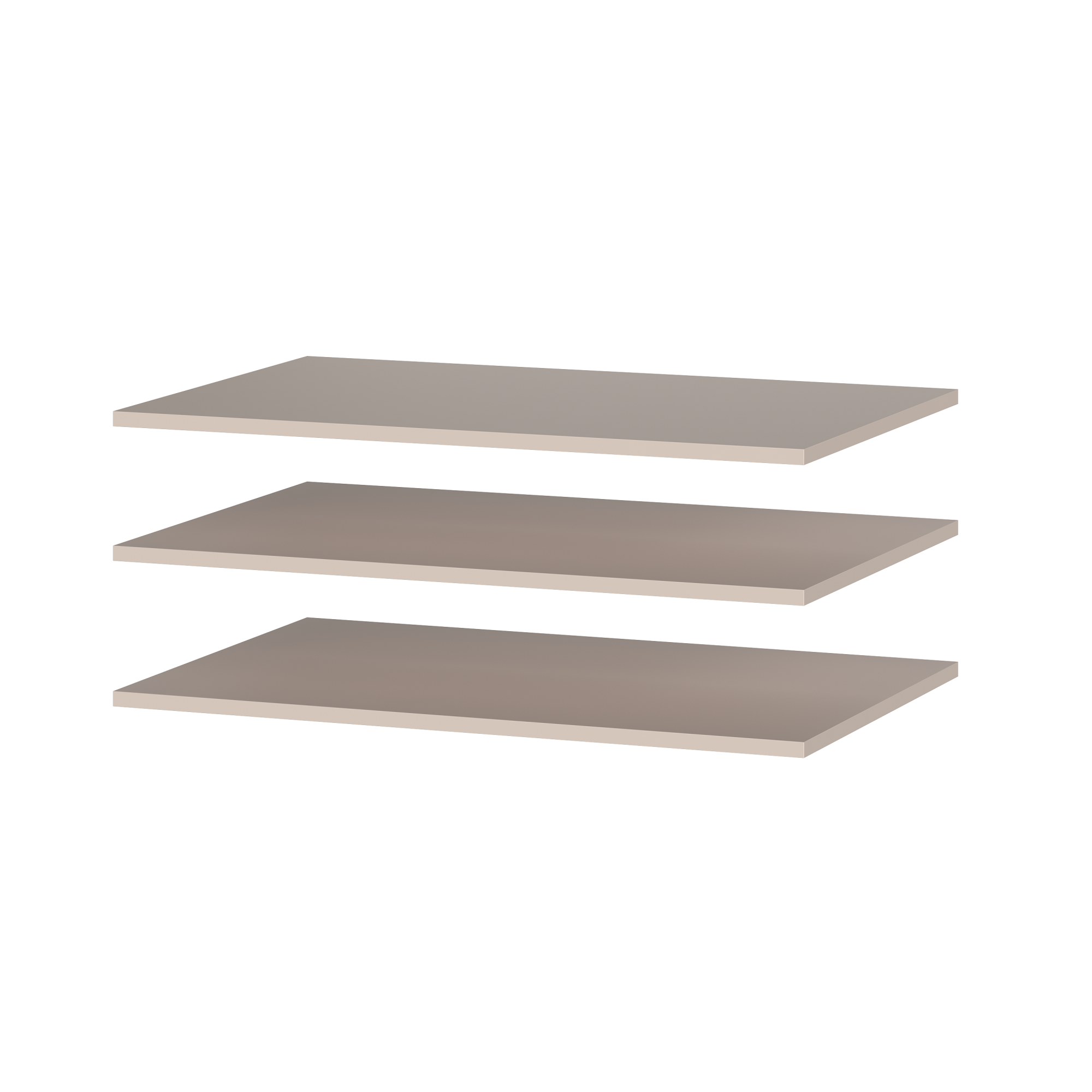 Каркас №27 Ком-т полок 764*496 3шт (Шк 2-3-4х дв)