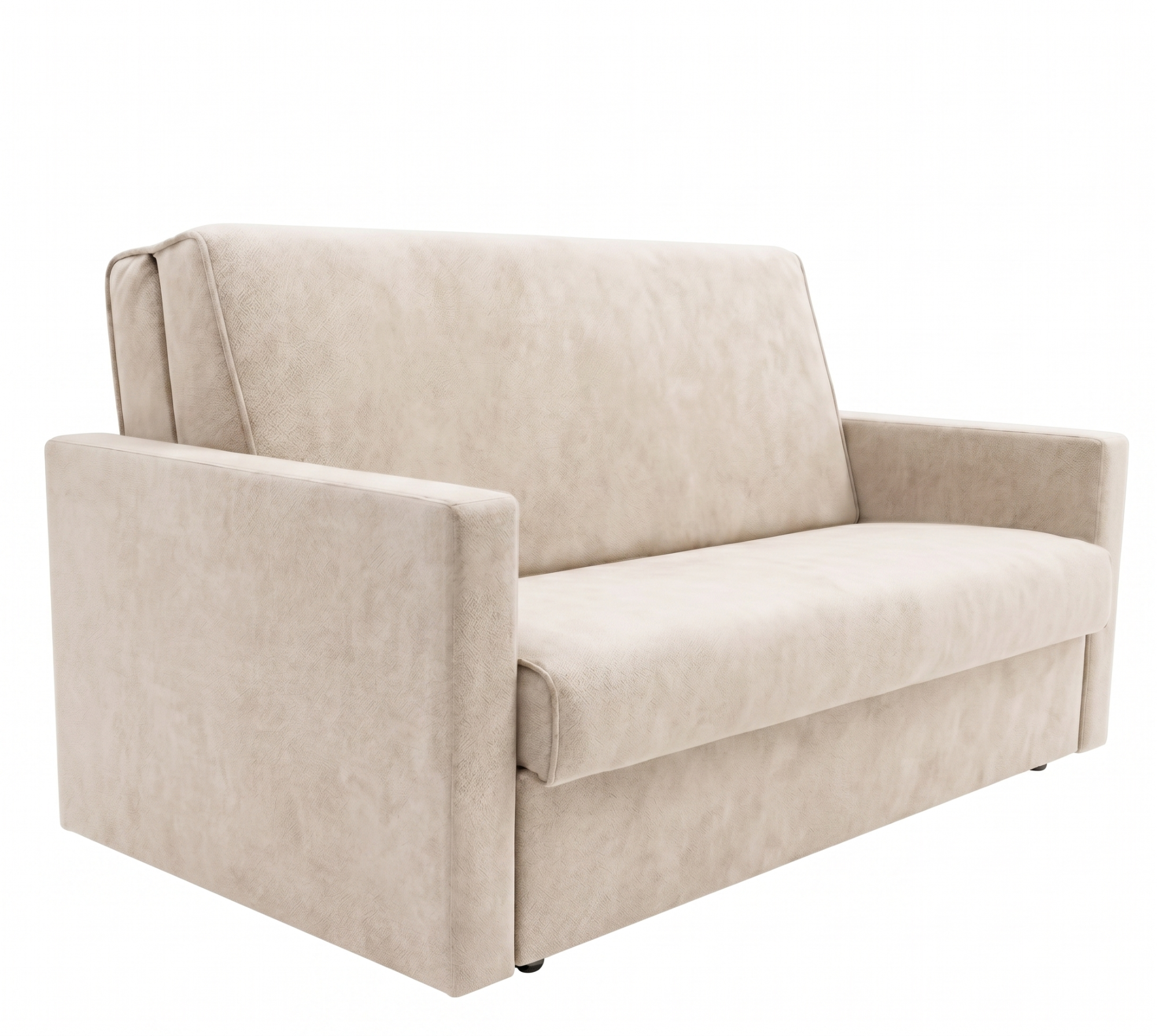 Диван прямой Парма-1 1400 Аккордеон Тк.Nicki 24 бежевый + Nicki 24 бежевый 4 кат ЭКО