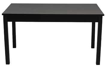 Стол Буони раздвижной 1160(1560)*700 ноги квадро черные Черное Пл.5003ТС Черный иней Висма