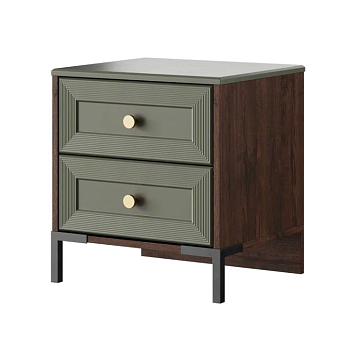 Тиана Тумба прикроватная Дуб Апрель темный/Мидори