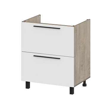 Кухонный гарнитур "Этна" Фасад МДФ (7м2я_7с3я) упак.1 Софт Вайт