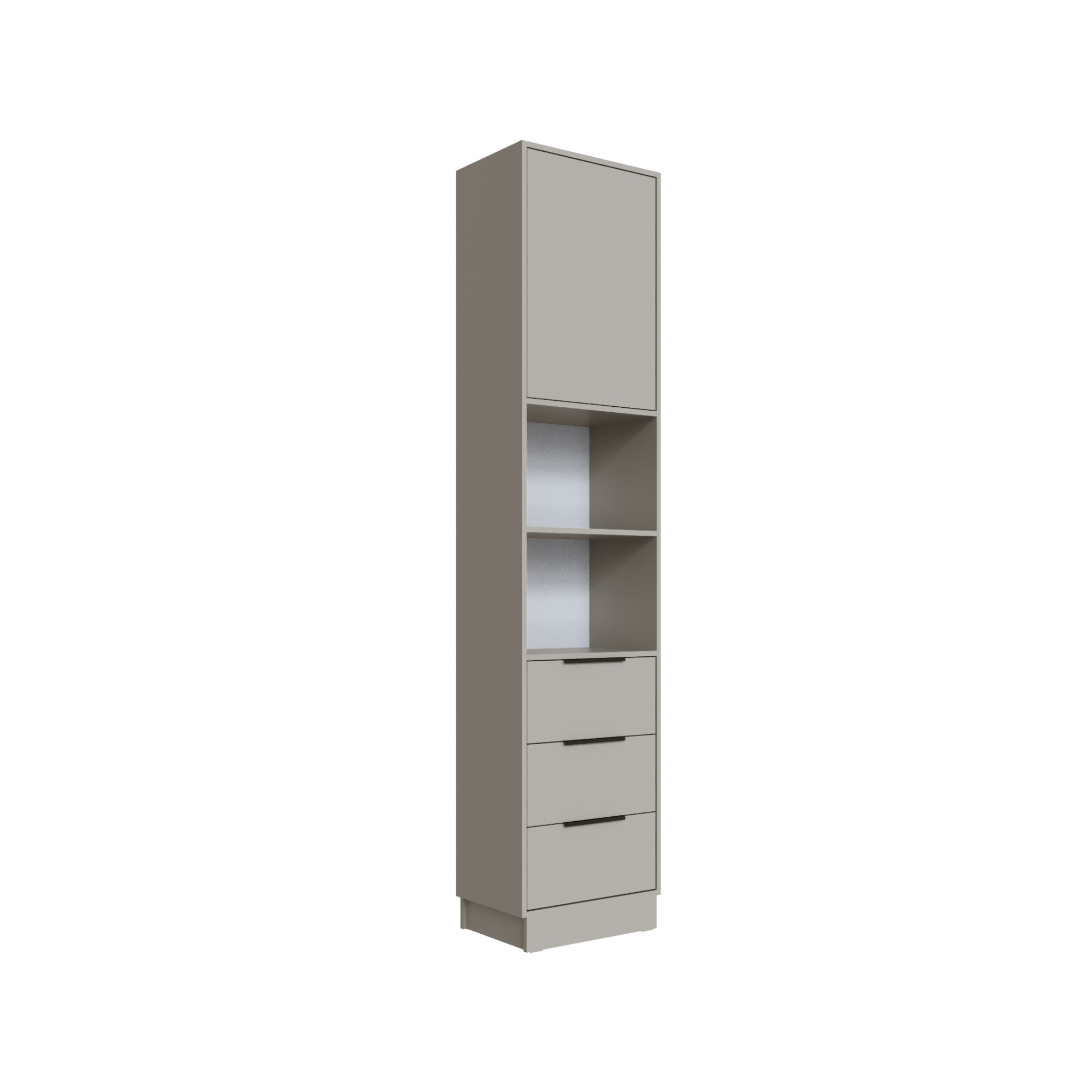 Шкаф Мадрид торцевой (0,35) с 3 ящ. кашемир