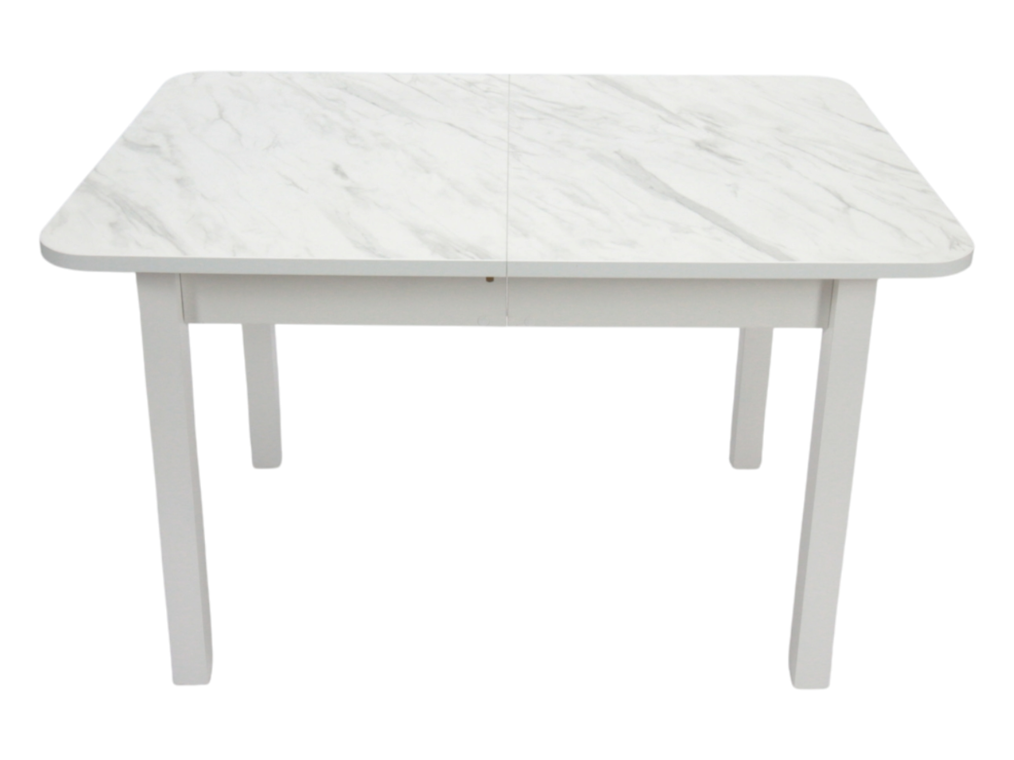 Стол Висма раздвижной 1200(1980)*800 ноги квадро белые Белое Пл.188 мрамор крестола