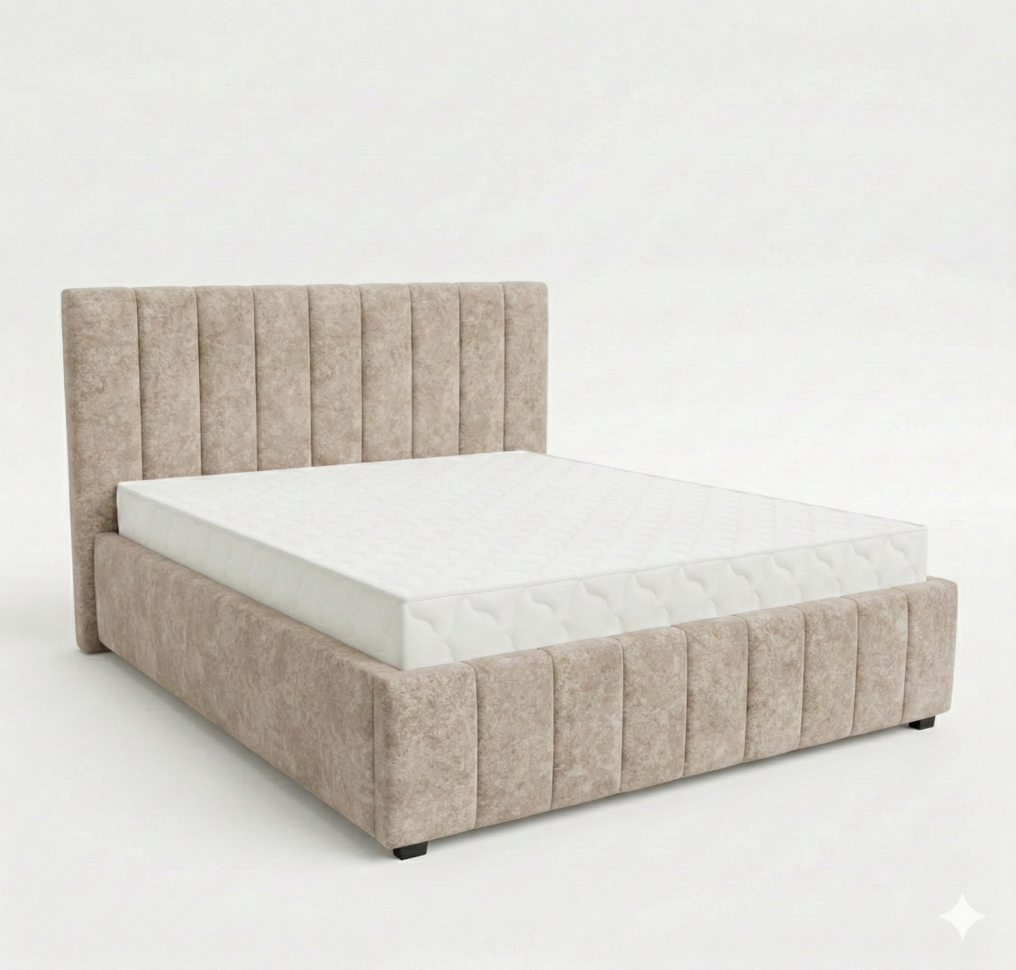 Кровать Кордова-1 1,6*2,0 с П.М. Тк. Frisco 14 UNIQ бежевый 3 кат  Апогей