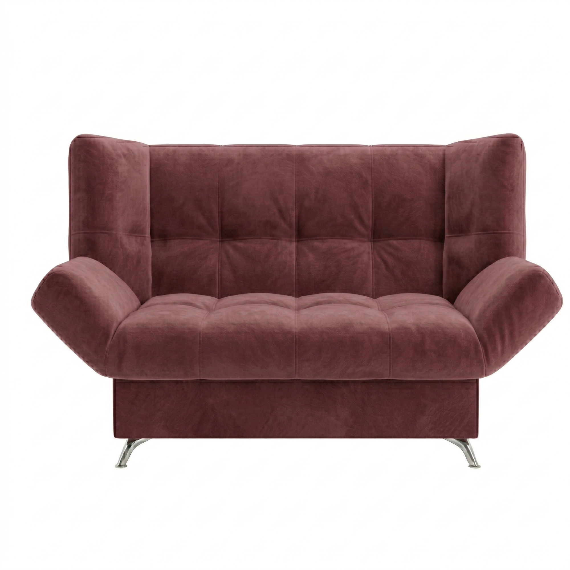 Диван Клик-кляк 8 ДК прямой Тк.SELFIE Wood rose коричневый 2 кат Апогей