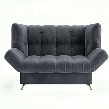 Диван Клик-кляк 8 ДК прямой Тк.SELFIE Steel синий 2 кат Апогей