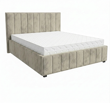 Кровать Кордова-1 1,2*2,0 с П.М. Тк. Шторм 005 1 кат  Апогей