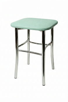 Табурет хром "Классик" (Блисс кожзам мята)