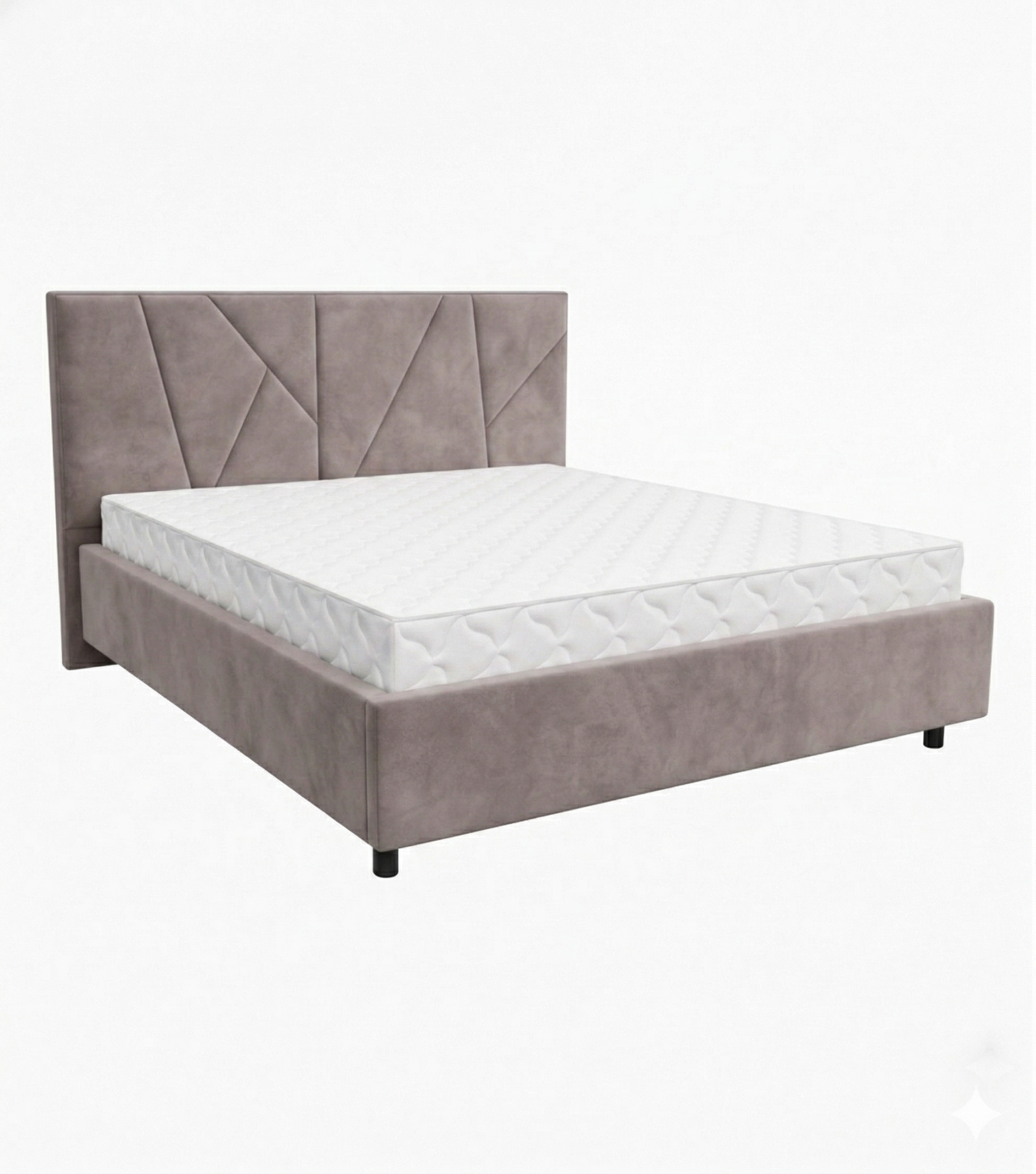Кровать Рица-3 1,4*2,0 с П.М. Тк. Шторм 306 1 кат  Апогей