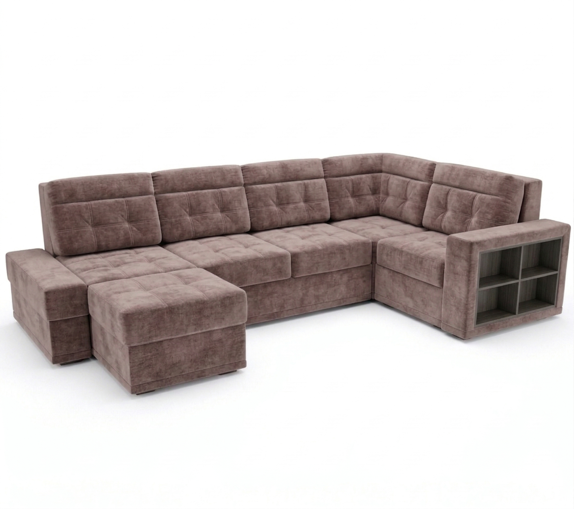 Диван угловой Мартин ДКУ-П Тк.Daily 238 4 кат Апогей