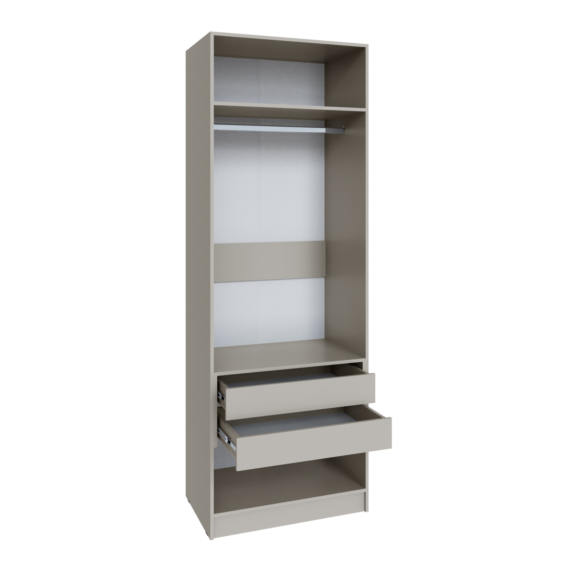 Шкаф Мадрид (0,8) с 2 ящ. внутри с зеркалом кашемир Шкаф Мадрид (0,8) с 2 ящ. внутри с зеркалом кашемир