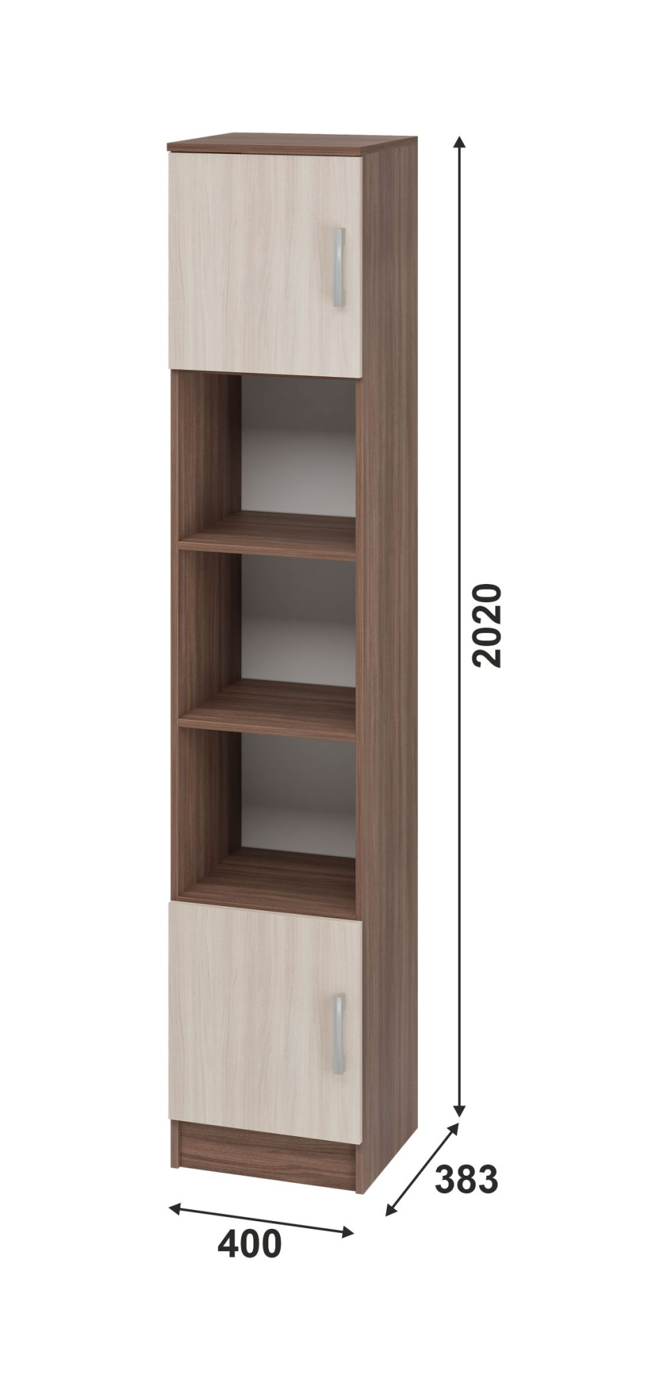 Тива Пенал ПН 203 400х2020х380 (ЯСН-ШИ/СВЕ/ТЕМ)