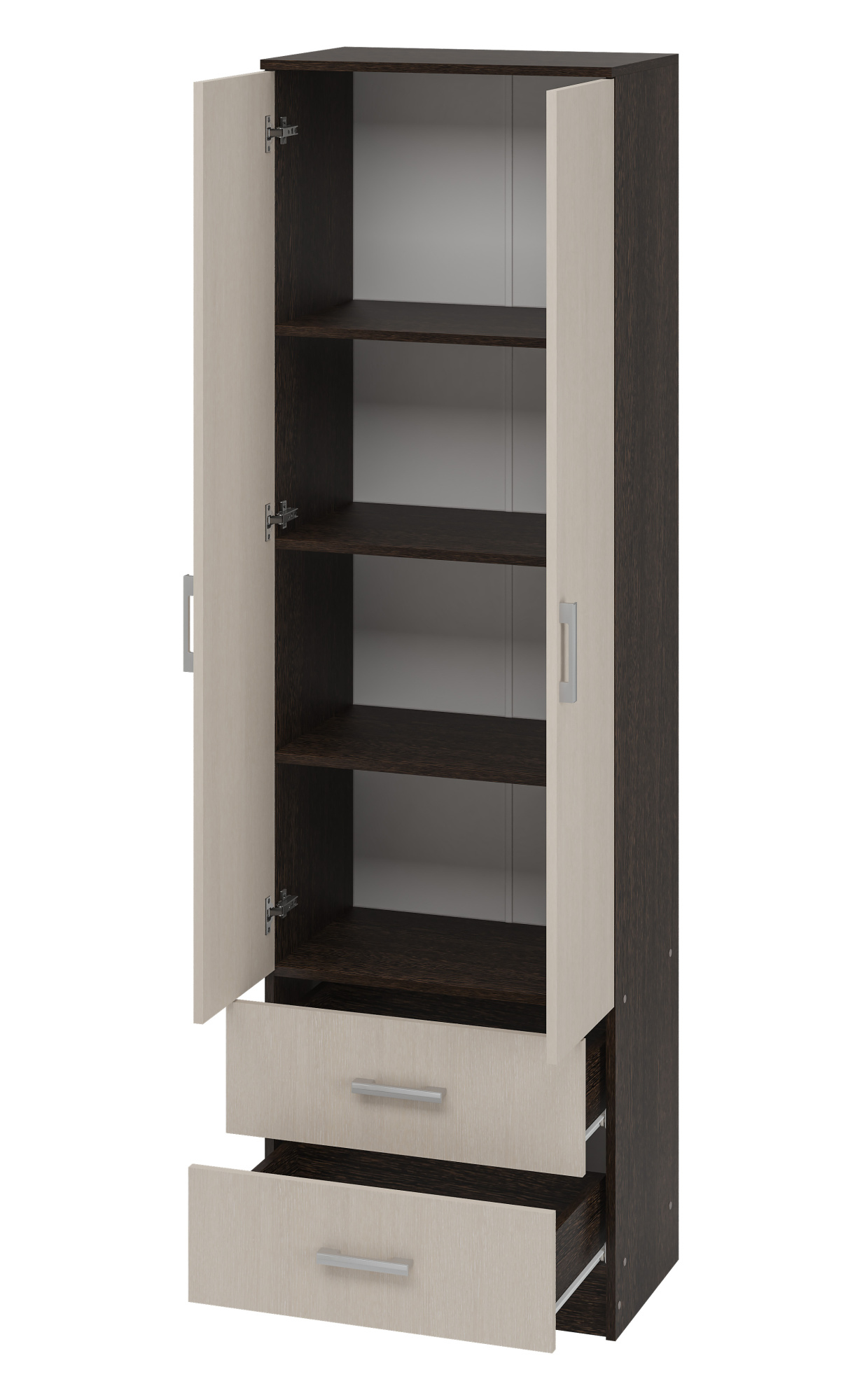 Тива Шкаф ШК 201 600х2020х380 (ВЕНГЕ-ДУБ БЕЛФОРД)