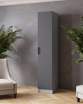 Пенал Ларс (0,4) камень серый/графит серый