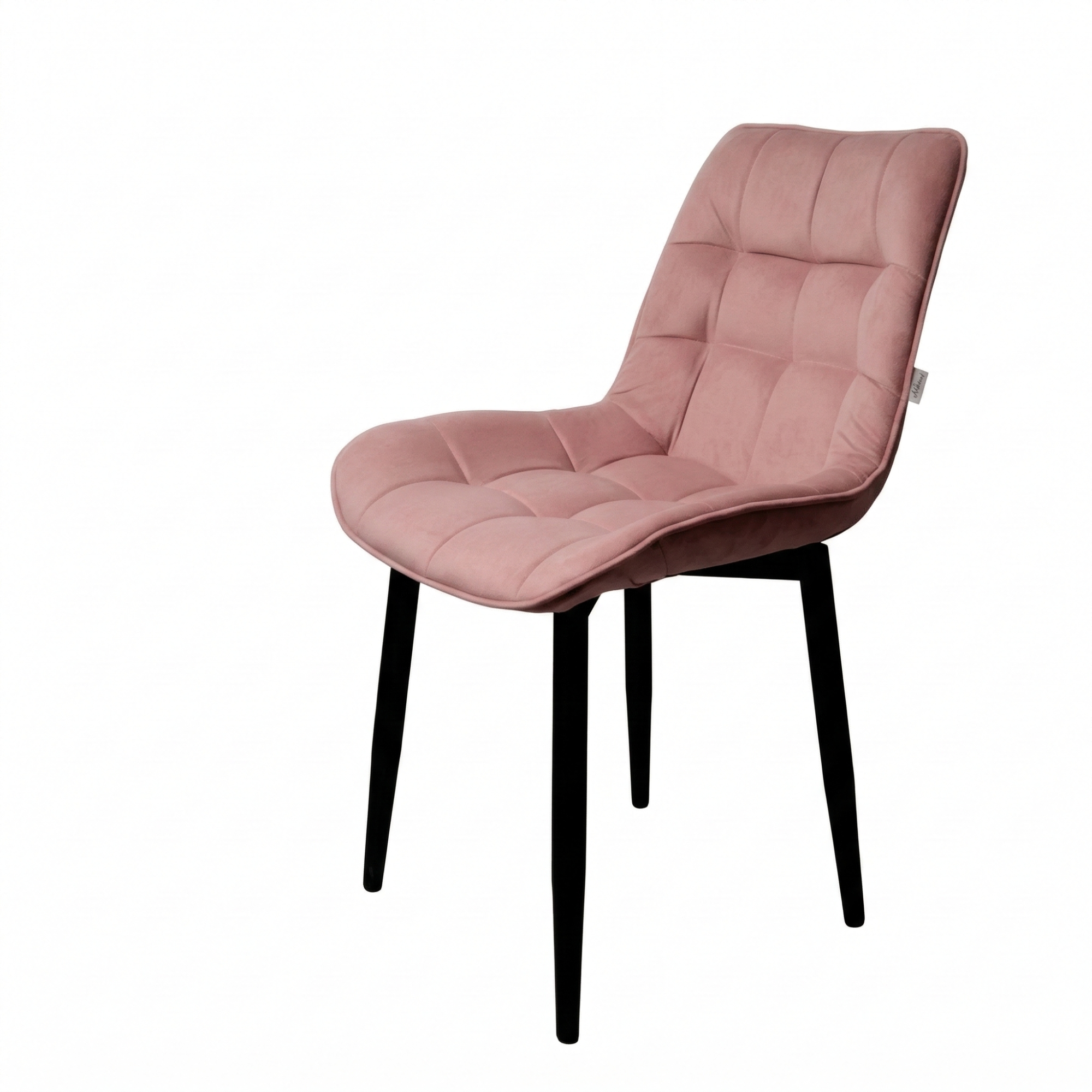Стул "Бостон" черный матовый (Томми 14 пыльная роза)