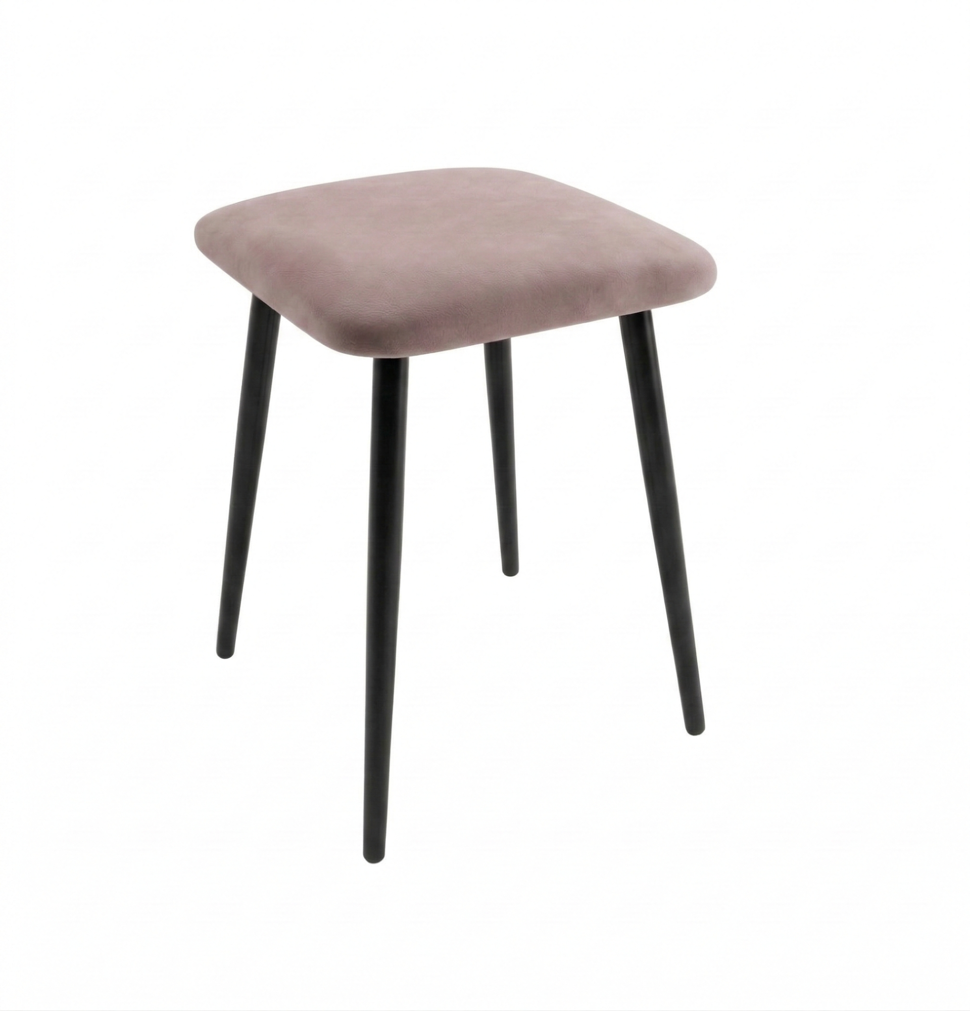 Табурет черный "Оскар" (Велютто 06) кремовый