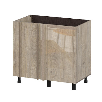 Кухонный гарнитур "Этна" Стол под мойку угловой 1000 (10ус1) Дуб Эндгрейн