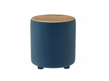 Пуф Пай светло-голубой/мдф дуб канадский