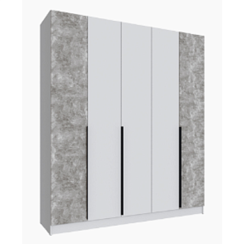 Шкаф Мадрид (2,0) без зеркала белый/ателье светлое