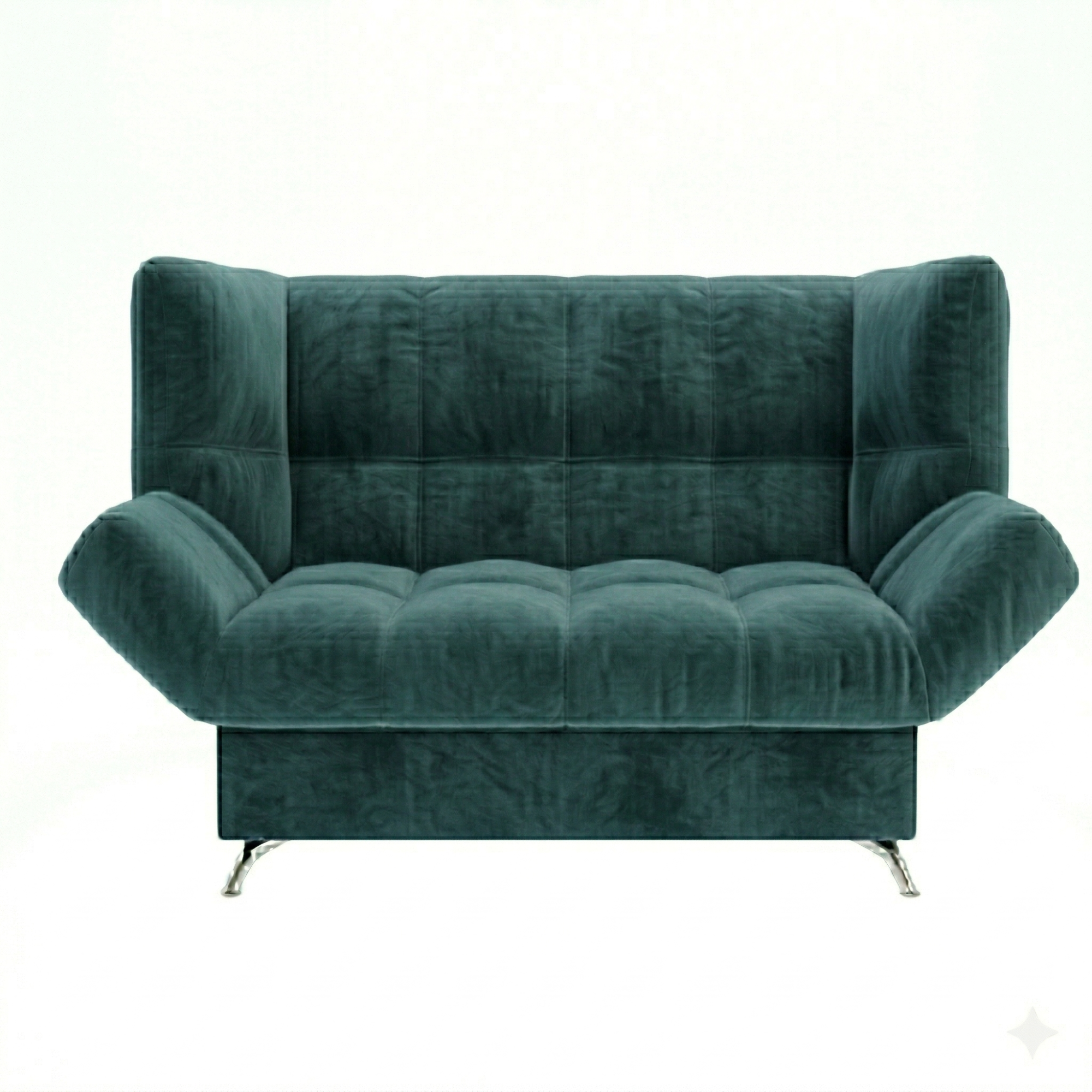 Диван Клик-кляк 8 ДК прямой Тк.CONNECT 60 UNIQ изумруд 1 кат Апогей