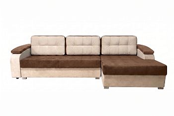 Диван Виктория Д3 с оттоманкой (правый) Тк.Remy 19 + Remy 34 4 кат ЭКО