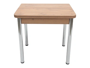 Стол Ломберный 800*600 мм (800*1200) ЛДСП Дуб вотан ноги хром