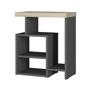 Стол журнальный "Роза" СЖ-01 графит/дуб кера