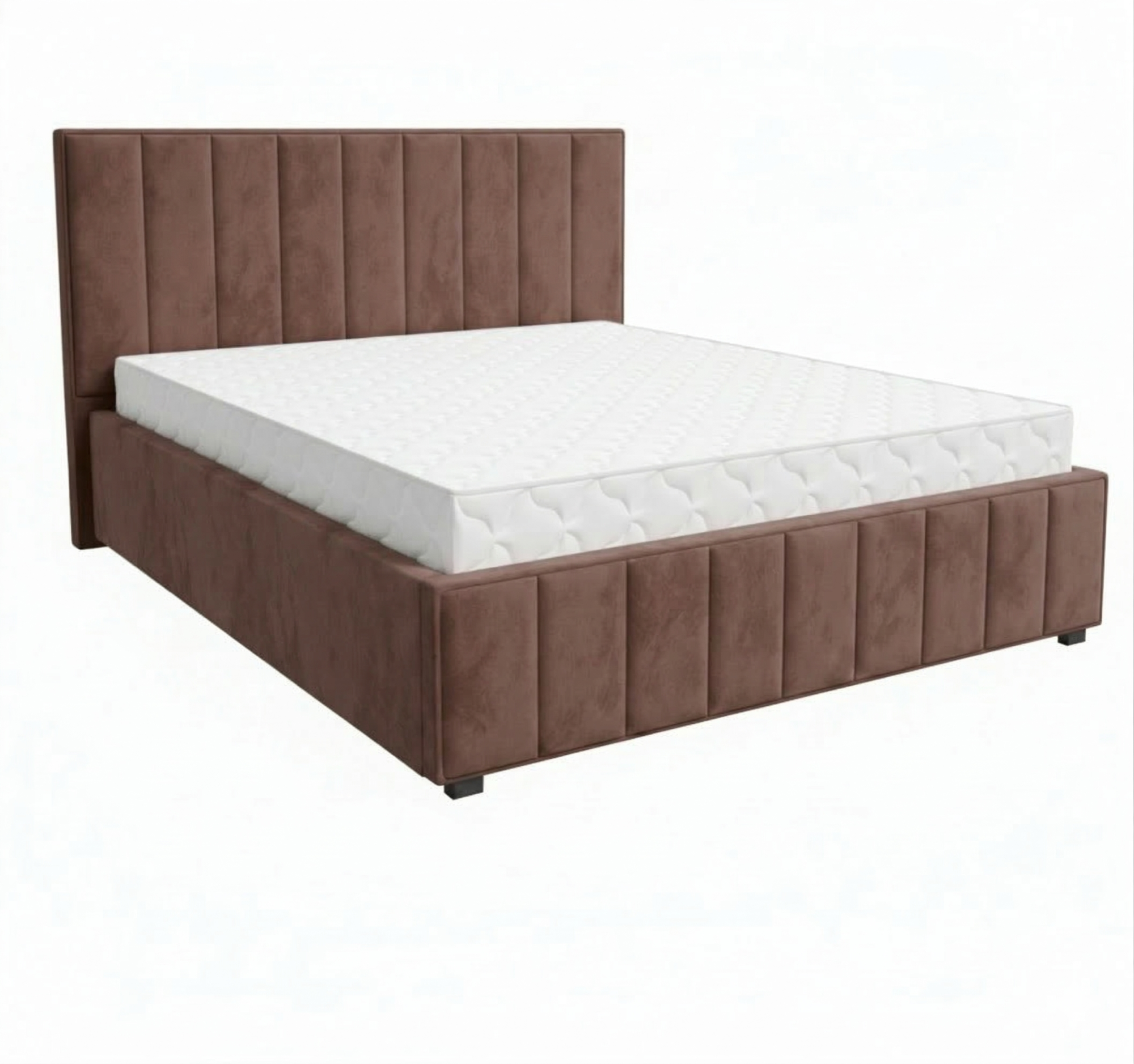 Кровать Кордова-1 1,6*2,0 с П.М. Тк. Bremen 06 серый 4 кат  Апогей