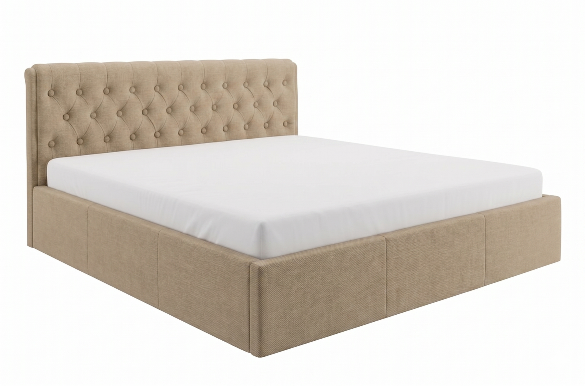 Кровать "Дженни" 1400 с подъемным механизмом - бежевый