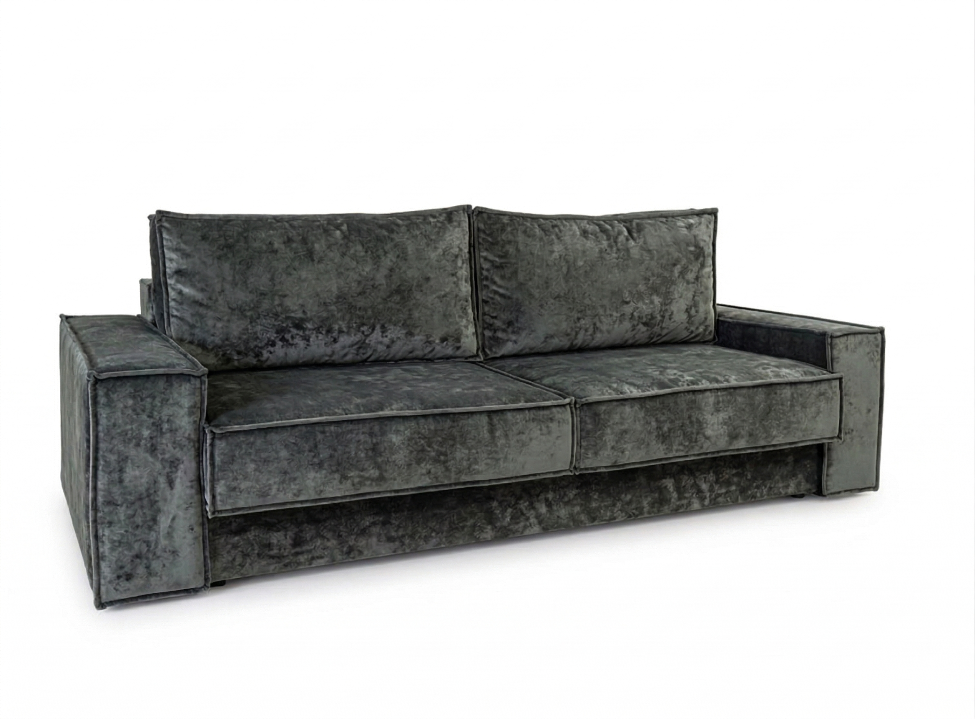 Диван Лофт прямой Тк.ЦФ 008-10 графит 1 кат Евромебель