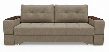 Диван Атлант-2 ДК прямой Тк.Levis 5 кофе с молоком 3 кат Апогей