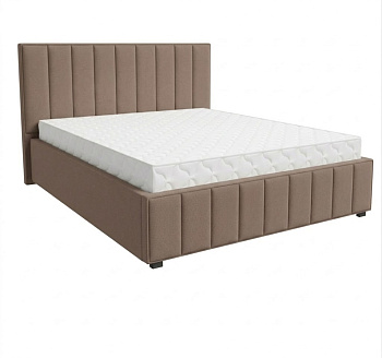 Кровать Кордова-1 1,8*2,0 с П.М. Тк. Bremen 05 серый 3 кат  Апогей